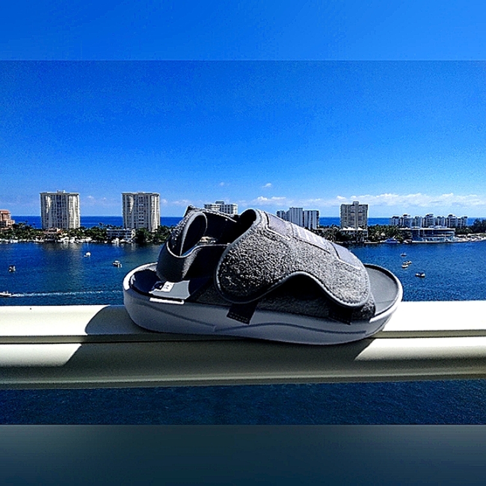 Nike Air Jordan Retro 23 LS slides Sandals Winter Grey DJ9857-002 Cool Grey - Picture 2 of 9
